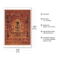 thumbnail image 2 of Buddha Vajradhara - The Vajra Holder Enlightened One - Vintage Tibetan Thangka Buddhist Painting - Tibet, 15th Century - Master Art Print (Unframed) 13in x 19in, 2 of 4