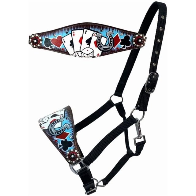 As Électriques Noir en Nylon Bronc Halter