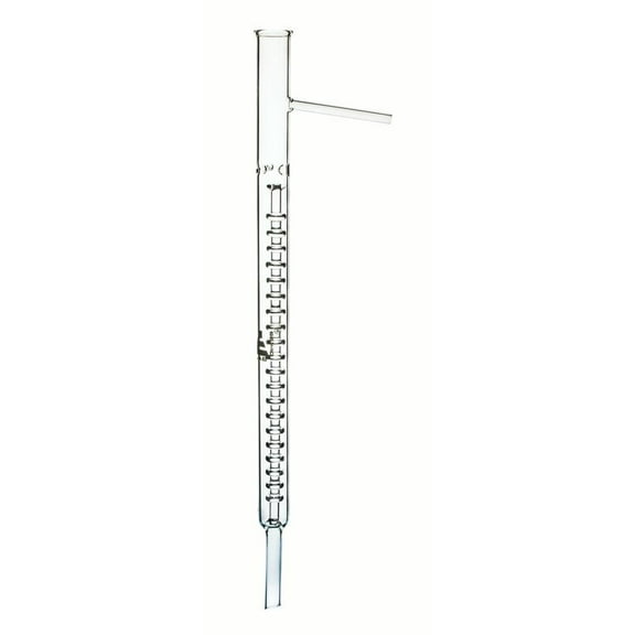 Fractional Distillation Column, 20 Discs - 19.25" tall - 3.25" Side Arm - Movable Center Rod - Eisco Labs