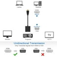 thumbnail image 2 of HDMI to VGA, Gold-Plated HDMI to VGA Adapter Cable(Male to Female) with Computer, Desktop, PC, Monitor, Projector, HDTV, Chromebook, Raspberry Pi, Roku and More(Black), VGA HDMI, 2 of 10