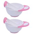 thumbnail image 2 of Iodue Tableware Baby Food Mash Bowl Baby Food Masher Bowl Set Non Slip Long Bowl Handle Fruit Vegetable Puree Mash Bowl With Grinding Rod Baby Grinding Bowl 2pc, 2 of 4