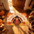 thumbnail image 2 of Yhmxh Fall Thanksgiving Welcome Doormat, Autumn Harvest Decorative Front Door Mat, Pumpkin Maple Leaf Pattern Entry Floor Rug, Seasonal Non‑Slip Doormat for Porch Entrance Indoor Outdoor, 2 of 6