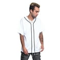 thumbnail image 5 of Victorious Men's Classic Baseball Jersey with Trim BJ42 - WHITE - Medium, 5 of 5