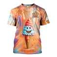 thumbnail image 6 of Personalized Ice Creams 3D Shirt with Name, Custom Ice Cream Shirts for Team Men Women (Red, S), 6 of 9