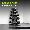thumbnail image 5 of HANDBODE Dumbbell Rack Stand for 5 Pairs, A-Frame Weight Storage Organizer for Home Gym, 5 of 7