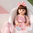 thumbnail image 2 of Muñeca bebé PUAMUBUA de 56 cm, niña realista de silicona y vinilo, 2 of 9