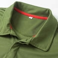 thumbnail image 3 of FRSASU Men's Short Sleeve Military Tactical T-Shirt Athletic Gym Training Army Shirts Outdoor Hiking Workout Shirt Green, 3 of 8
