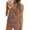 Brown, variant on Ekouaer Pajamas Tank Top and Shorts Lounge Sets Waffle Knit V Neck Pj Short Sets Casual Outfits for Women