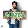 thumbnail image 4 of Elotes Vinyl Decal 5 Pack of 24 Inch x 9 Inch Weatherproof Heavy-Duty Adhesive Backing | Mexican Street Corn, Food Stalls, Authentic Flavors | Made in USA, 4 of 6