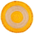 thumbnail image 2 of SAFAVIEH Cape Cod Susan Striped Area Rug, Gold/Natural, 8' x 8' Round, 2 of 7