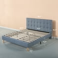 thumbnail image 6 of Zinus Lottie 42” Upholstered Platform Bed Frame, Blue Slate, King, 6 of 12
