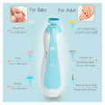 thumbnail image 3 of Baby Nail Trimmer Electric, Safe Baby Nail File with Light and 6 Grinding Pads for Newborn Toddler Toes and Fingernails,Baby Nail Trimmer Infant Nail File Electric (Pink), 3 of 7