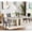 Faux Mars Table + Grey Chairs, variant on 63"-79" Dining Table Set for 4, 5 Pieces Extendable Dining Table and 4 Yellow Tufted Chairs Set for 4, Modern Large Expandable Dining Room Table with Rectangle Wood Top & Black Sturdy Base