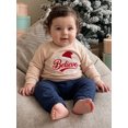 thumbnail image 6 of RUINIXCW Kids Girl Boy Christmas Sweatshirt Letter Santa Hat Embroidery Pullover, 6 of 8
