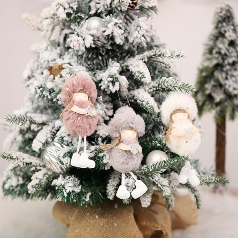 White Ceramic Decoration, Memorial Decoration, Feather Christmas