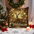 thumbnail image 6 of Seyotauo 18x18 inch Christmas Throw Pillow Covers, Snowman Santa Reindeer Vintage Christmas Pillow Cover Pillowcase Xmas Holiday Decorative Pillow case for Home Sofa Couch Living Room Decor, 6 of 6