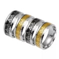 thumbnail image 2 of HOOUN Men's Freemason Masonic Gold Black Ring Band Punk Biker Jewelry Stainless Steel-Black-12, 2 of 4