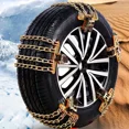 thumbnail image 4 of Cadenas de nieve universales para neumáticos de coche, cadenas de nieve de acero al manganeso antideslizantes y antidesgaste para vehículos, todoterrenos, monovolúmenes, camiones y caminos de barro, 4 of 5