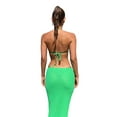 thumbnail image 4 of Txlixc LAdidas Hollow bodycon dress, Summer Women #39;s Solid Low neck sin mangas back stranded Beach dress Txlixc moda, 4 of 5