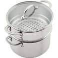 Rachael Ray Stainless Steel and Hard Anodized 11 Piece Nonstick Pots