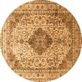 thumbnail image 1 of Ahgly Company Indoor Round Medallion Orange Traditional Area Rugs, 4' Round, 1 of 1