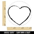 thumbnail image 2 of Heart Sketch Love Outline Self-Inking Rubber Stamp Ink Stamper - Red Ink - Small 3/4 Inch, 2 of 7