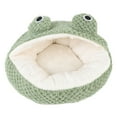 thumbnail image 2 of Sofá Cama Para Mascotas Con Forma De Rana De Felpa, Sofá Para Gatos Suave Y Cálido, Espacio De Descanso Para Todas Las Estaciones Con Forro De Burbujas, Mantenimiento, 2 of 7