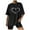 Black, variant on IROINNID Summer Tops For Women Basic Versatile Tops Round-Neck Print Short Sleeve Loose Blouse T-Shirt Spring
