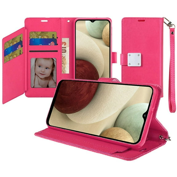 For Cricket Icon 4 2022 (4th Version Only) Wallet Pouch Cover Cell Phone Case - Pink