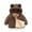 Brown, variant on Boys Winter Jacket Cartoon Print Thickened Down Alternative Padded Coat Warm Hooded Outerwear for Cold Weather