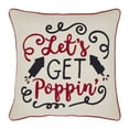 thumbnail image 2 of VHC Brands Patriotic Let's Get Poppin Pillow 18x18, Independence Day Decor, Fireworks Celebration, Embroidered Cotton Pillow, Perfect For Bedroom, Entry, Living Room, Square Shape, Americana, Natural, 2 of 6
