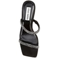 thumbnail image 3 of Steve Madden Womens Block Heels Lilah Embellished Sandals Black Size 7.5 NIB, 3 of 4