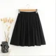 thumbnail image 4 of Falda acampanada de cintura alta y adelgazante para mujer, falda corta informal de estilo preppy antiexposición con pliegues para primavera y verano, 4 of 4