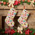 thumbnail image 6 of Sikiie Color Donut Christmas Stockings,18 Inches Christmas Stockings Xmas Hanging Stockings for Family Christmas Decorations & Gifts, 6 of 7