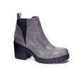 thumbnail image 2 of DIRTY LAUNDRY Womens Brown 1/2\" Platform Gored Heel Tab Lug Sole Stretch Lido Round Toe Block Heel Slip On Booties 9 2 of 14