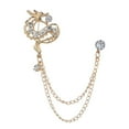 thumbnail image 4 of Pin de Solapa con Borla Elegante para Hombre Pin de Broche con de Dragón para de para proteger Esmoquin - dorado dragón de oro Yinane Broche de cadena colgante, 4 of 8