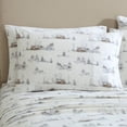 thumbnail image 2 of Lenox Flannel Sheet Set, King (Cottage Neutral), 2 of 5