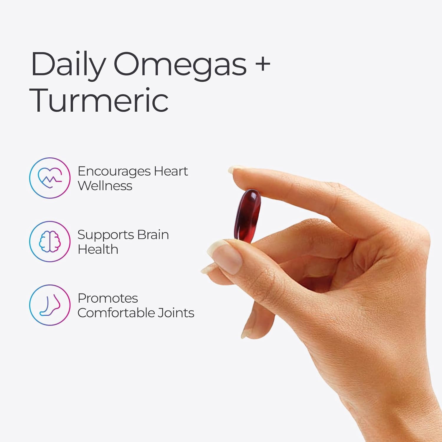 Livingood Daily Omega 3 6 9 Plus Turmeric Curcumin - Omega 3 Supplement (EPA & DHA) - Supports Heart Health, 60 Softgels