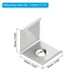 thumbnail image 2 of Clips para Tiras LED Uxcell, 30pcs Soportes de Montaje de Acero Inoxidable para Canal de Aluminio LED en Forma de V de 16mmx16mm, 2 of 7