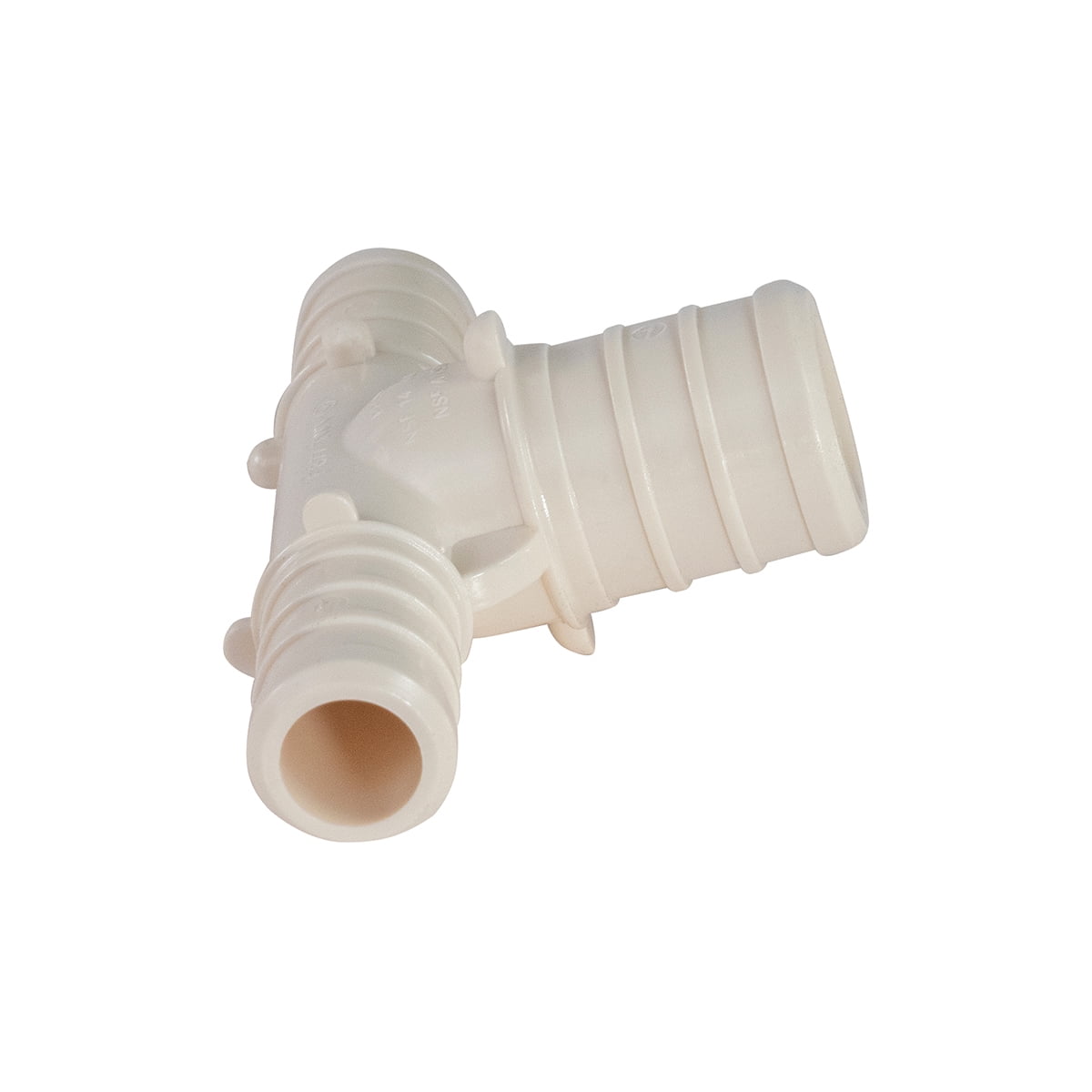 Supply Giant 5-3410PPRT Plastic PEX Poly Alloy Reducing Tee Barb Pipe Fitting 1 x 1 x 3/4 Inches Pack of 5