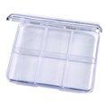 thumbnail image 2 of Artbin Slim Line Box 6 Compartments 2/Pkg-4.25"X3.75"X0.625" Clear, 2 of 2