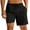 Black, variant on Mens Swim Trunks: 9 Inch 2 in 1 Compression Liner Quick Dry Stretchy Lined Beach Shorts Water Sport Wine