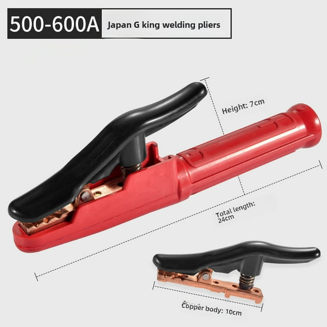 Industrial-Grade Compact Welding Pliers with Anti-Scalding Design, Thermal Management System, Pure Copper Construction, Suitable for 200A-400A Welding Machines, Made in Shandong, Non-Imported