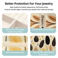 thumbnail image 3 of Thanksgiving Leaves Travel Portable Square Jewelry Box Organizer for Girls and Women with Ring Earring Necklace Bracelet Storage Display Case Holder, 3 of 6