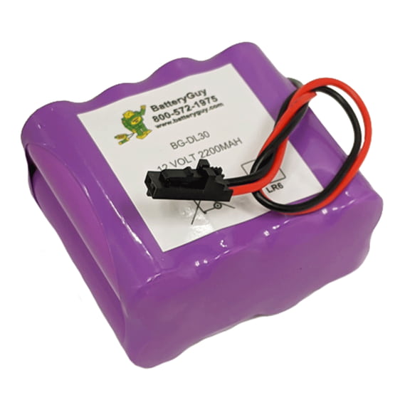 BatteryGuy Replacement for the DL-30 Alkaline Door Lock Battery - 12V 2200mAh