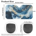 thumbnail image 4 of Yuyamidu Blue Marble Print Car Sunshade for Windshield Foldable Windshield Visor for SUV Van Hatchback Large Car Sun Shade Windshield Keep Your Vehicle Cool, 4 of 7
