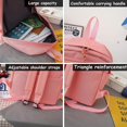 thumbnail image 4 of Juego de mochila de 5 piezas para niñas: mochila escolar, bolso de hombro, bolso, estuche para bolígrafos y más, perfecto para útiles escolares para el regreso a clases de los, 4 of 4
