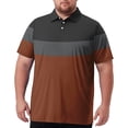 thumbnail image 2 of Men's Big and Tall Polo Shirts Casual Work Quick Dry Short Sleeve Collared Golf Shirt, 2 of 7
