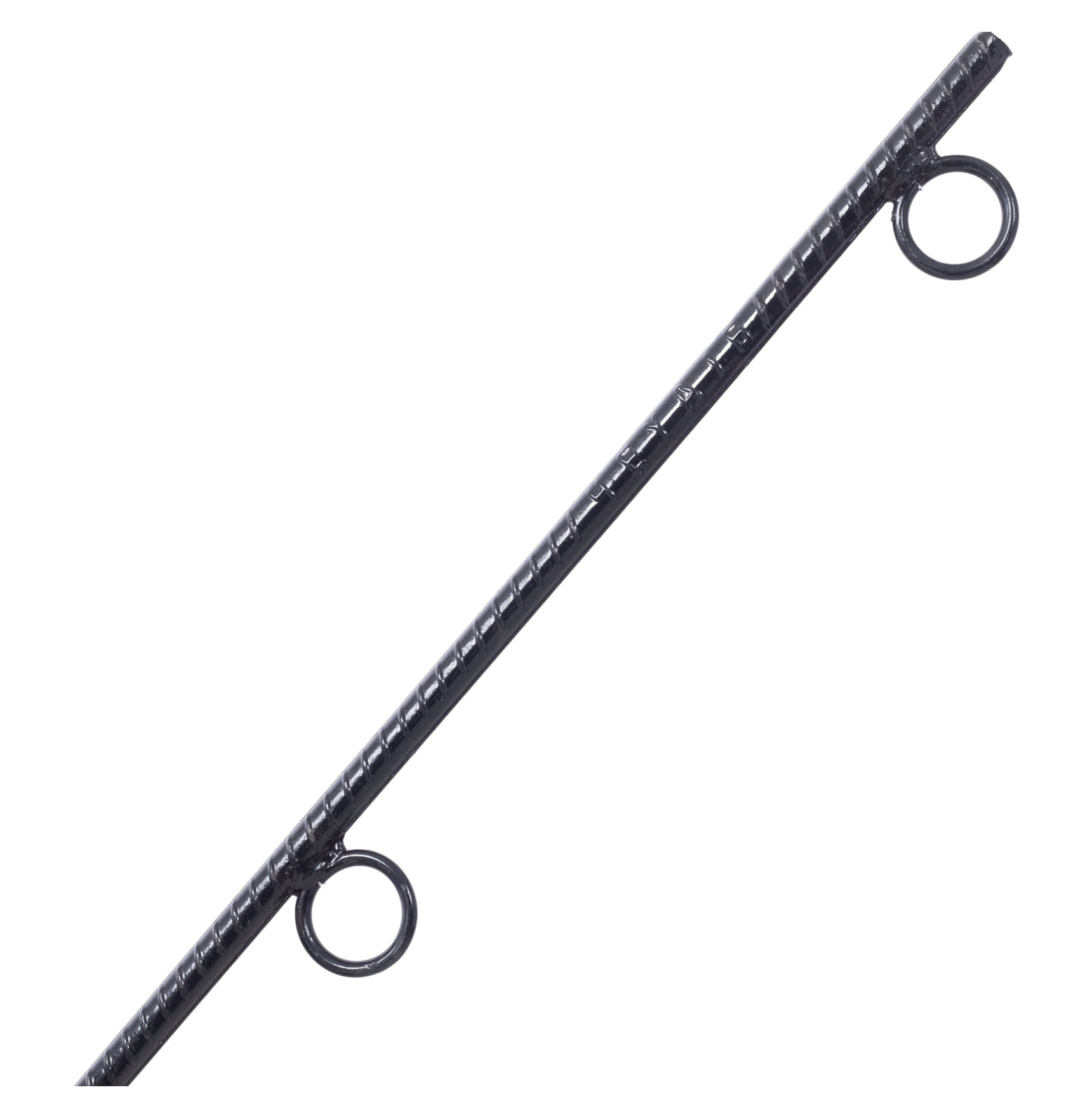 Tent Stakes with Loop 4pcs, 5/8x55.5 Inch Steel Canopy Stakes, Heavy Duty Ground Stakes for Campsites, Canopies, Garden Support
