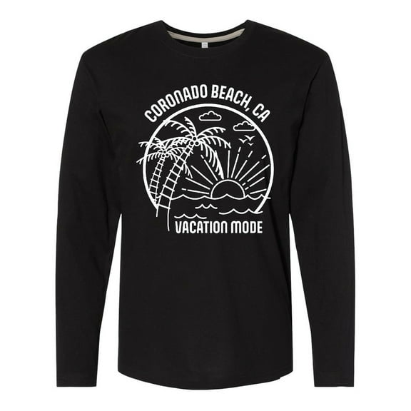 Inktastic Summer Vacation Mode Coronado Beach California Long Sleeve T-Shirt
